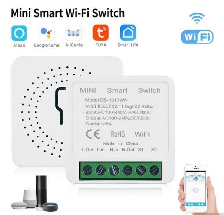 Ağıllı ev Wi-Fi açarı 10A/16A Tuya Smart