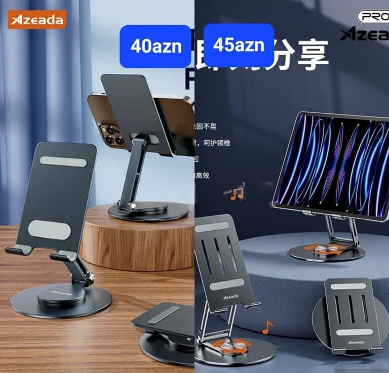 Metal Masaüstü Telefon və Planşet Tutacağı