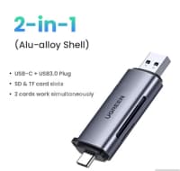 Kart oxuyucu Ugreen 2in1 USB Type-C — şəkil 5