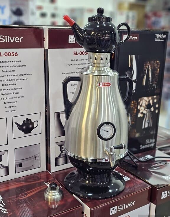 Samovar Paslanmayan polad material