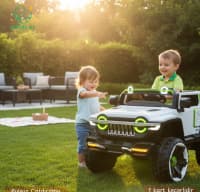 Uşaq elektrik maşını Aykids Jeep 4x4 — şəkil 4