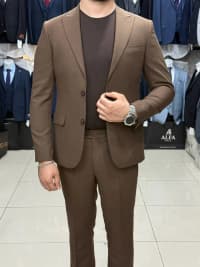 Kişi kostyumu, Qara rəng, Standart ölçü — şəkil 2