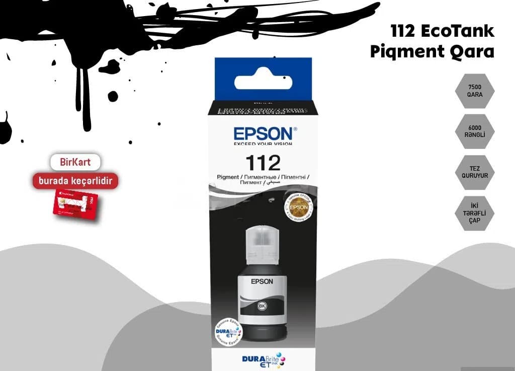 Printer boyası Epson 112 orijinal