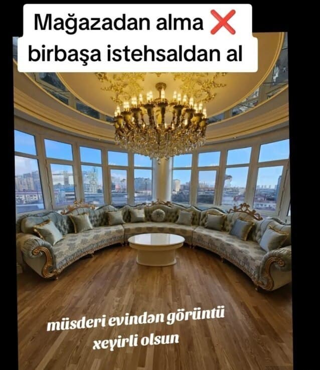 Künc divan, Qarışıq rəng