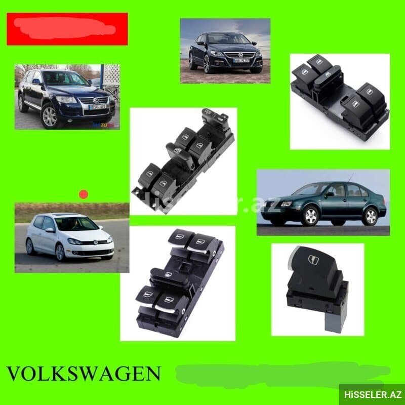 Şüşəqaldıran düymə bloku Volkswagen