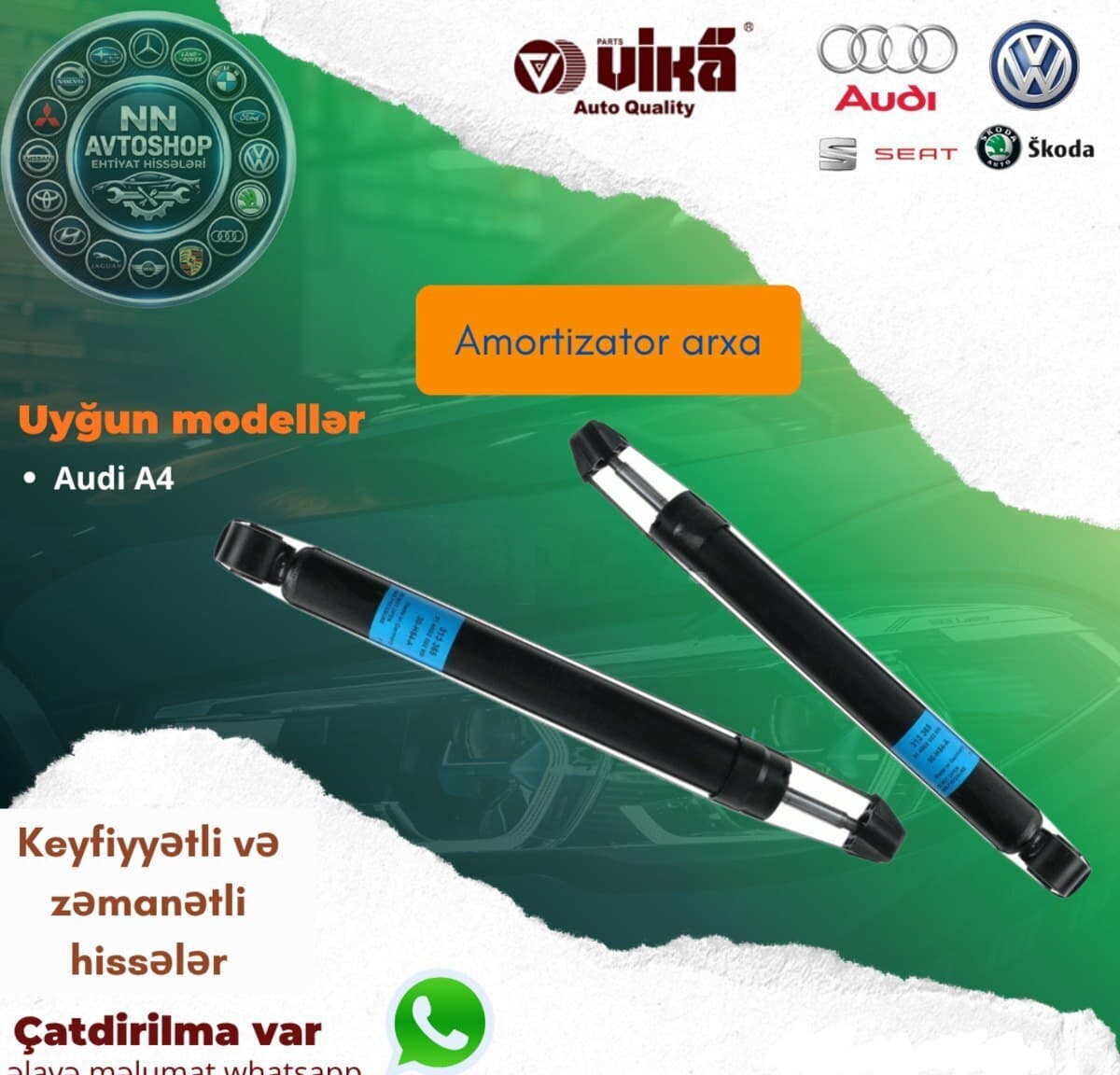 Arxa amortizator Audi A4