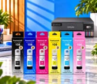 Mürəkkəb Epson 108 Premium Qara (Black) — şəkil 1