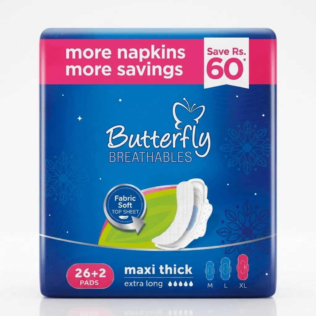 Butterfly Breathables Maxi Thick Extra Long, 28 ədəd
