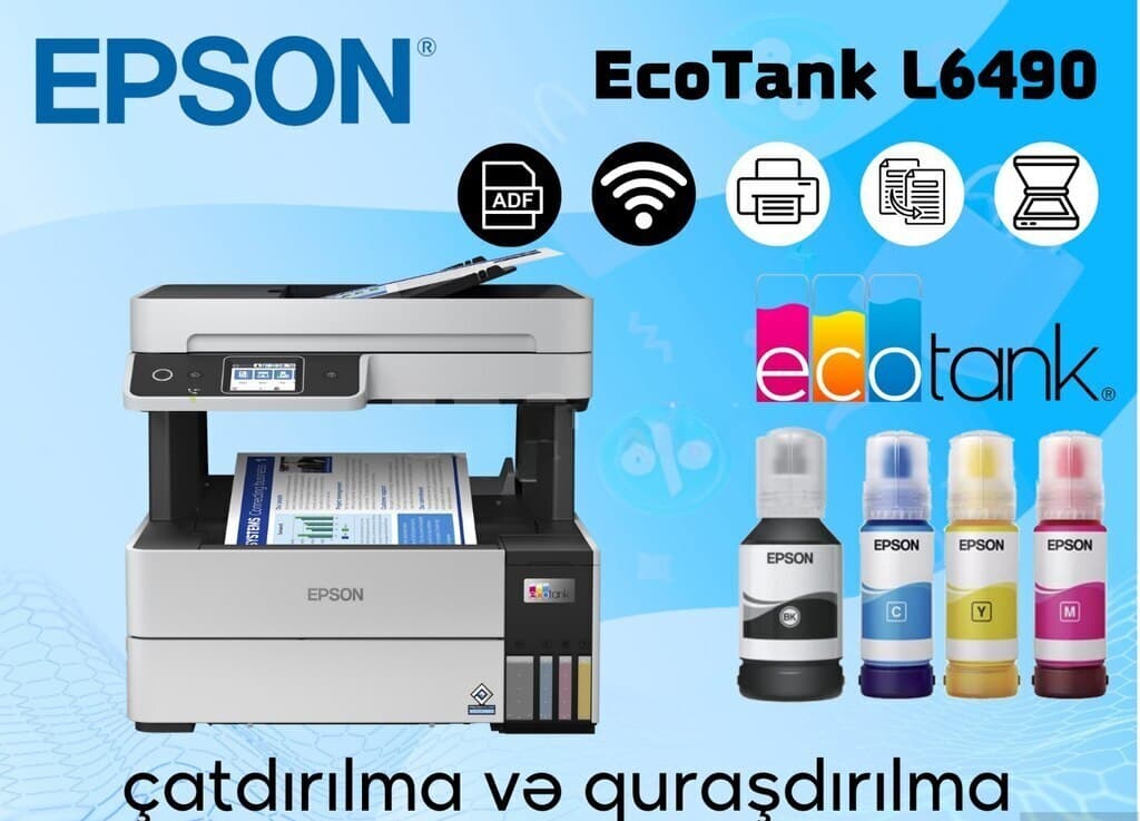 Epson L6490 Rəngli Çoxfunksiyalı Printer