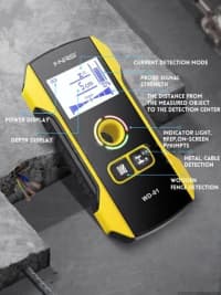 Kabel detektoru WD-01 divaraltı skaner — şəkil 3
