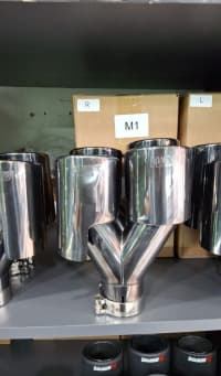 Səsboğucu başlığı M qara xrom 90mm — şəkil 3