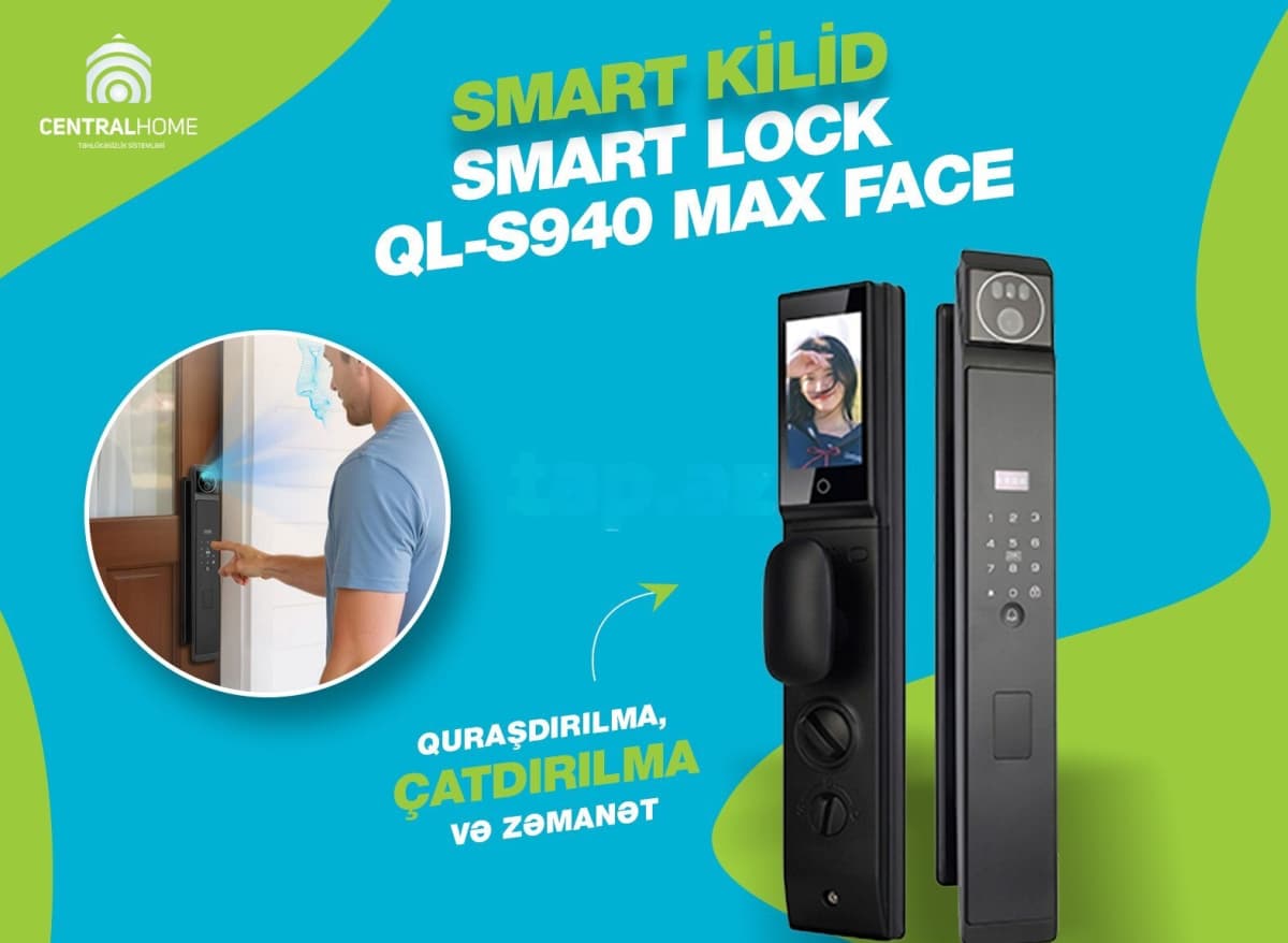 Ağıllı qapı kilidi Smart Lock QL-S940 Max Face