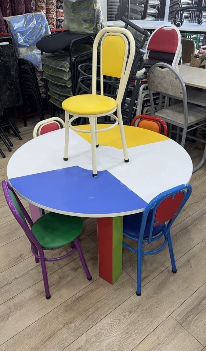 Uşaq mebel dəsti Laminat material, Qarışıq rəng