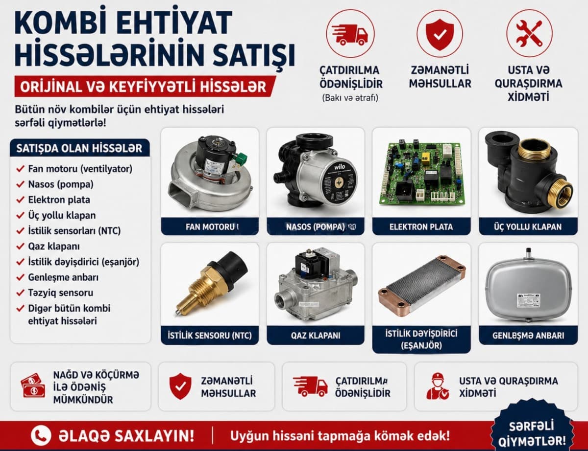 Kombi Ehtiyat Hissələri və Aksesuarları