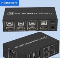 HDMI KVM Switch 4PC 4K 60Hz — şəkil 1