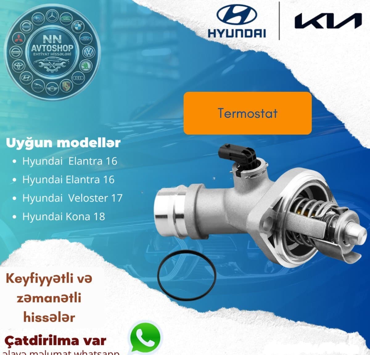 Termostat Hyundai Elantra 2016-2019