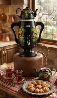 Samovar Metal material — şəkil 2