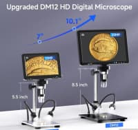 Rəqəmsal mikroskop 10 inch 20MP 2000x — şəkil 7