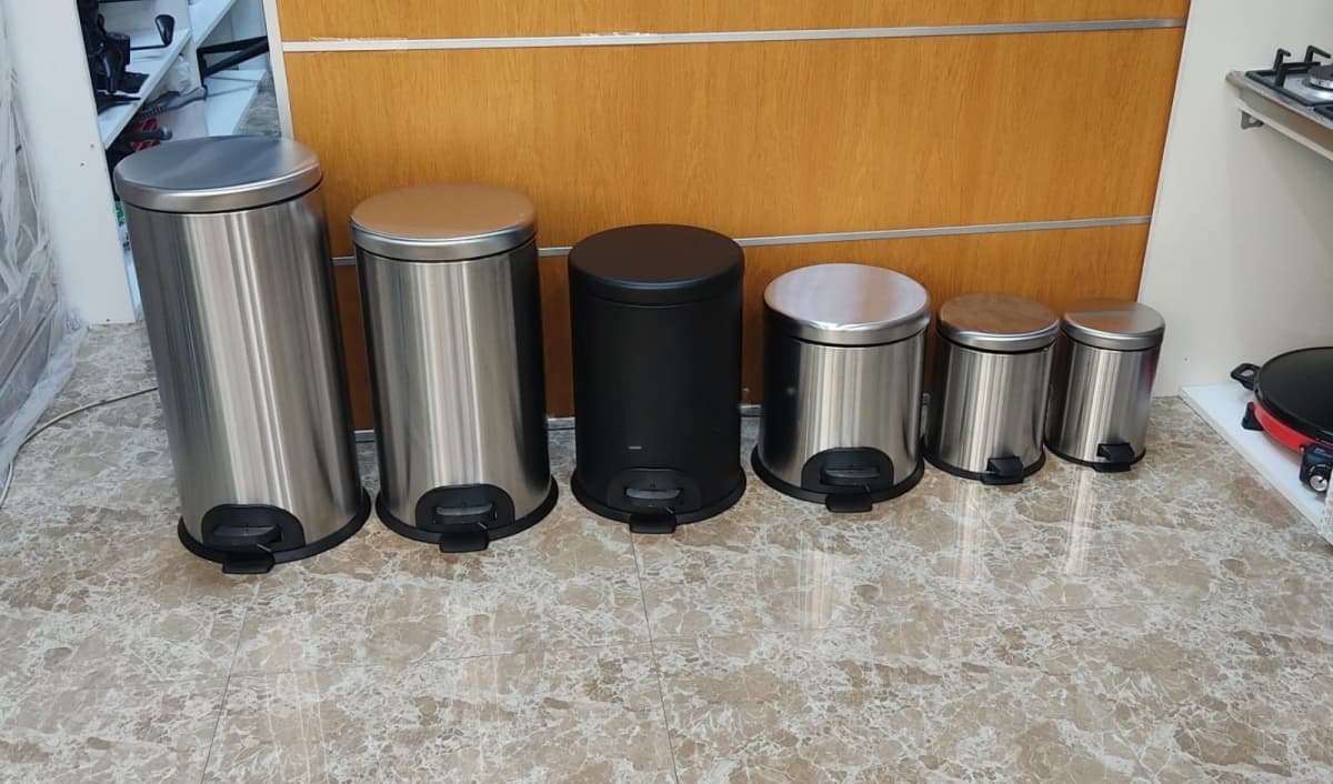 Zibil qabı paslanmayan polad pedallı