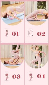 Yoga Wheel - Aerobika və Yoqa üçün Dairə (30 sm) — şəkil 17