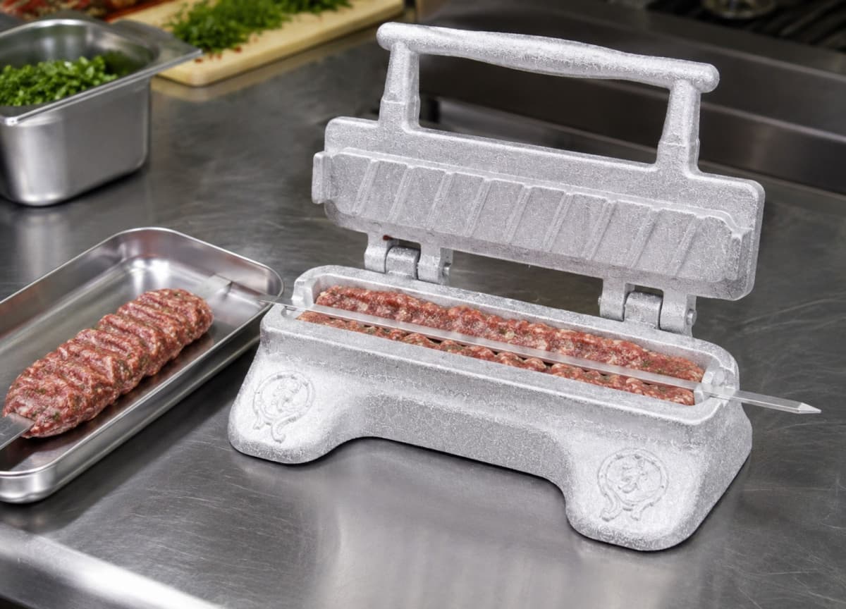 Lülə kabab aparatı əl ilə işləyən