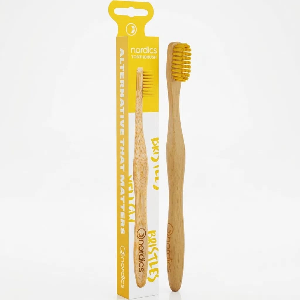 Nordics Bamboo Sarı Diş Fırçası