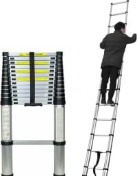 Teleskopik nərdivan 4.4 metr alüminium — şəkil 5