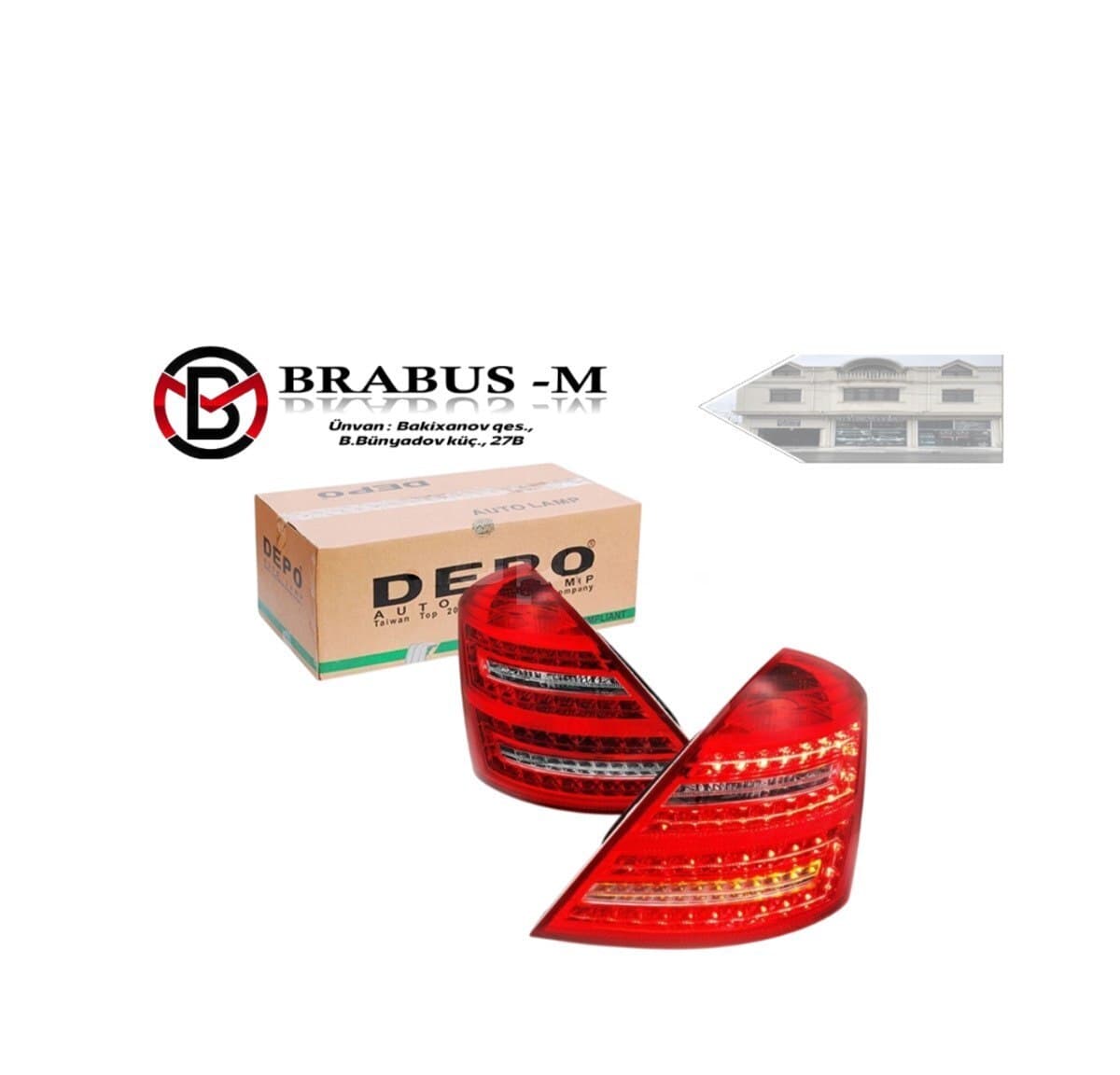 Stop işıqları Mercedes S-Class W221