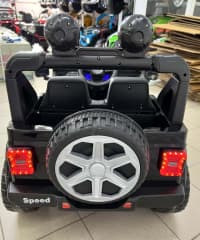 Uşaq elektromobili Jeep 4x4 Qara — şəkil 3
