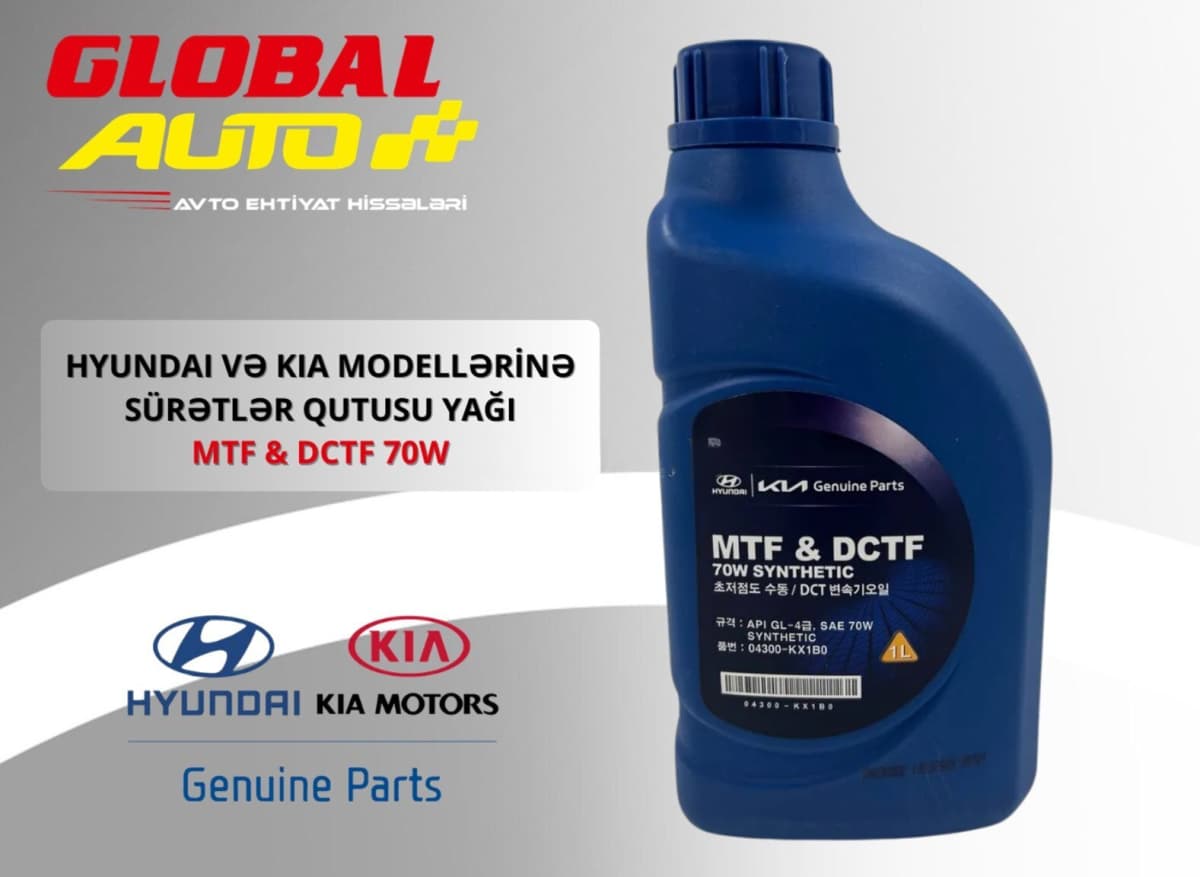 Sürətlər qutusu yağı Hyundai Kia MTF & DCTF 70W