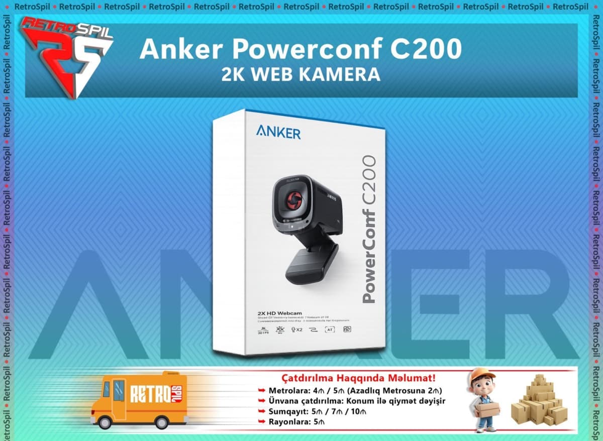 Anker PowerConf C200 2K Web Kamera