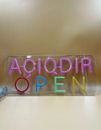 LED lövhə Open Açıqdır reklam işığı — şəkil 2