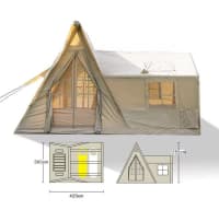 Wolf Nest A-Frame Şişmə Çadır 4.20x3.00x2.55m — şəkil 6