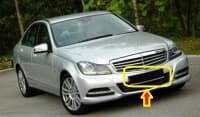 Nömrə altlığı Mercedes-Benz W204 — şəkil 6