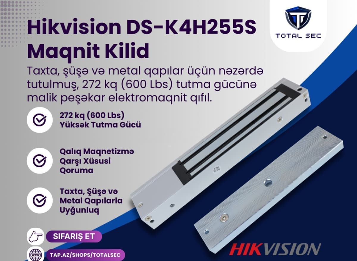 Maqnit kilid Hikvision DS-K4H255S