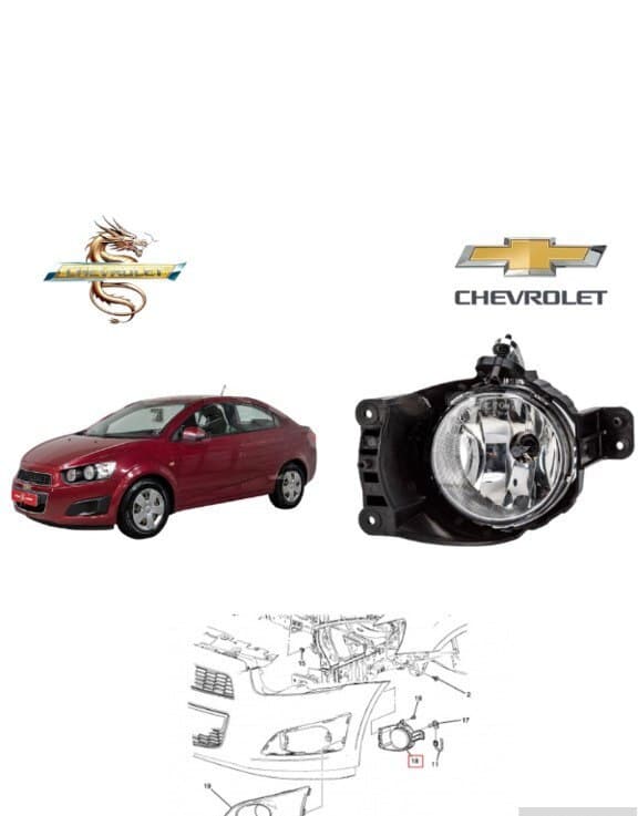 Duman farası Chevrolet Aveo T300 2011-2013