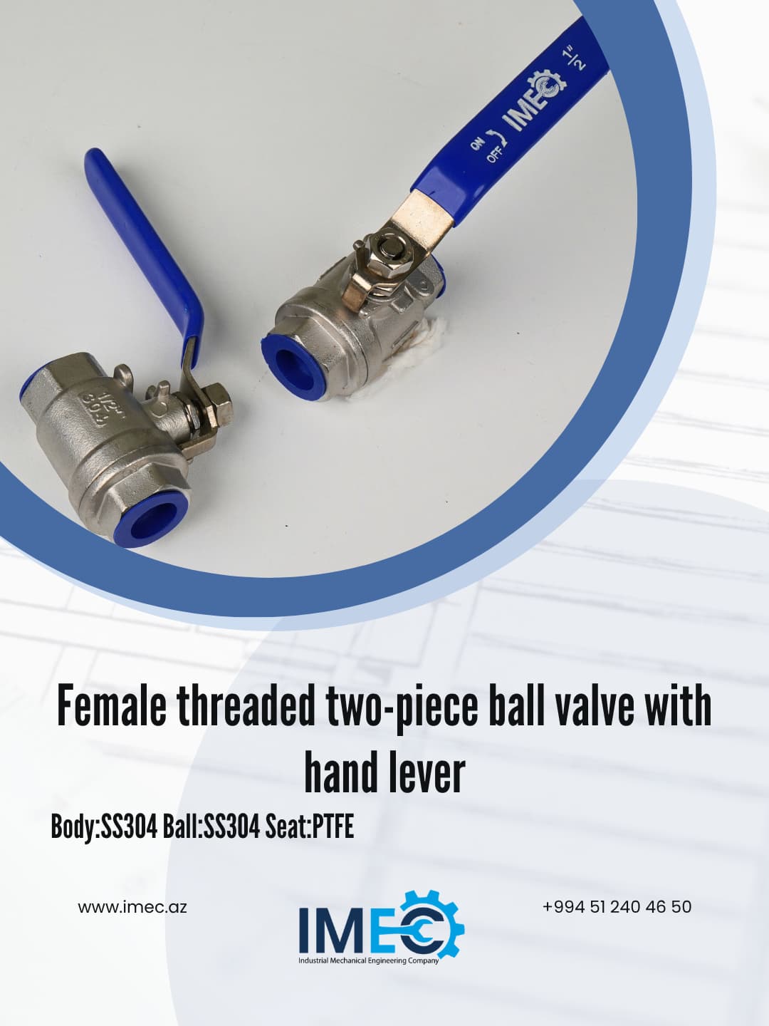 Female Threaded Two-Piece Ball Valve