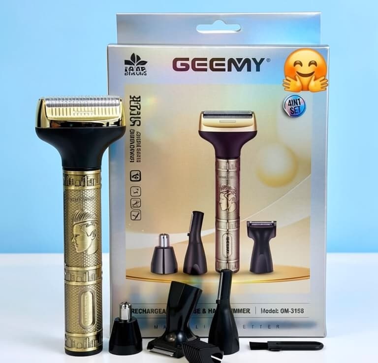 Geemy GM-3158 Burun və Qulaq Üçün 4-ü 1-də Trimmer