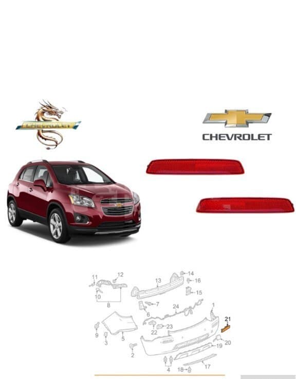 Arxa bufer əksetdiricisi Chevrolet Trax 2014-2015