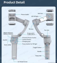 Gimbal stabilizator HQ6 3-axis — şəkil 11
