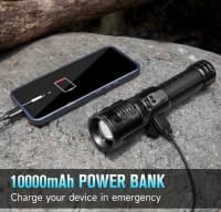 Güclü LED Fənər Powerbank funksiyalı 1000000 lümen — şəkil 6