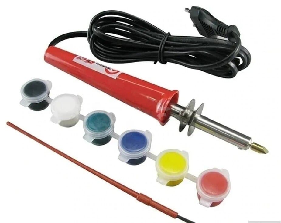 Lehim aparatı Intertool 30W taxta yandıran dəsti