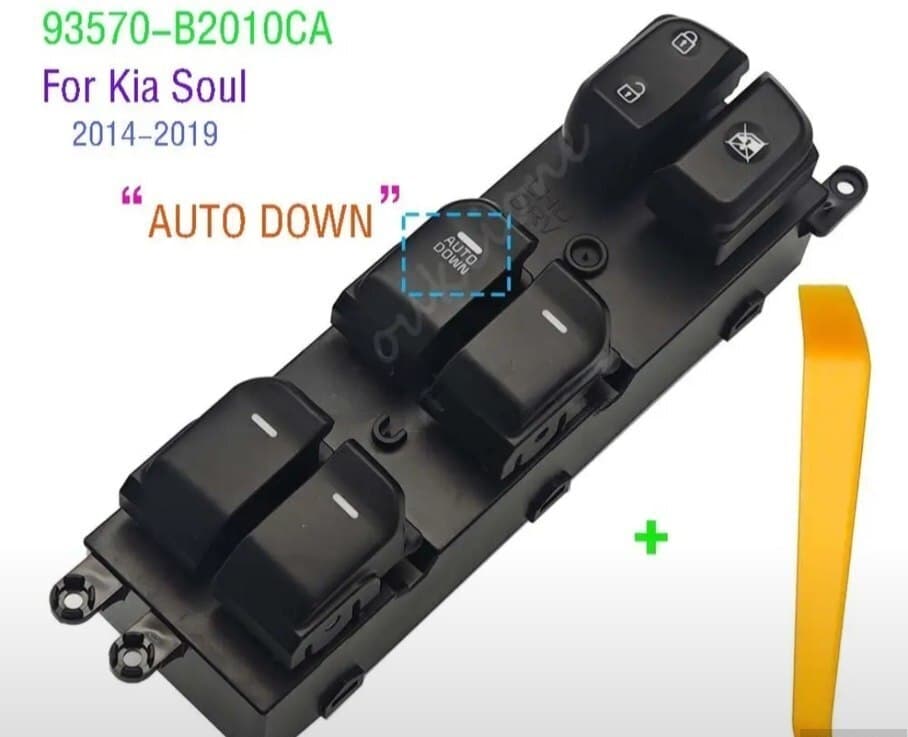 Şüşə qaldıran düymə bloku Kia Soul 2014-2019