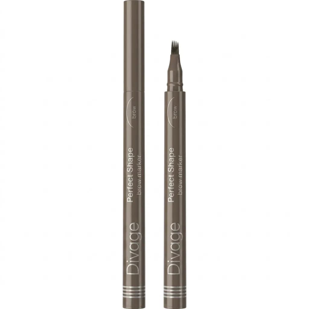 Divage Perfect Shape Qaş Flomasteri 01 Dark Brown