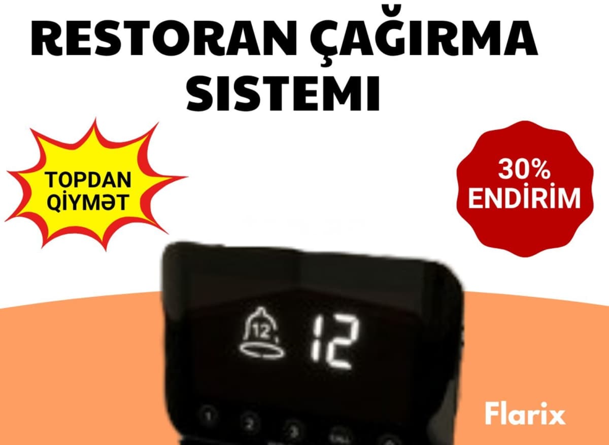Restoran üçün Ofisiant Çağırma Sistemi