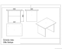 Ofis mebel dəsti Qarışıq rəng — şəkil 3