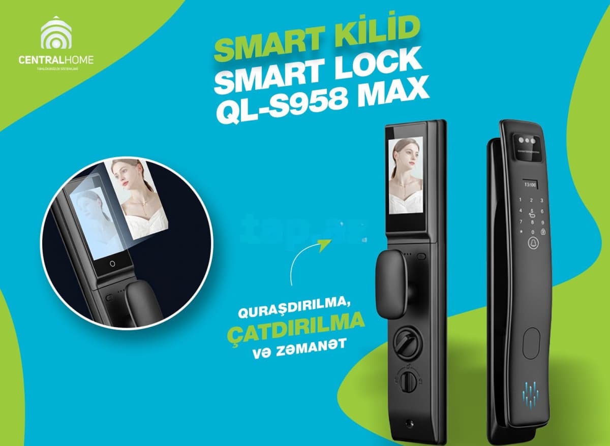 Ağıllı qapı kilidi Smart Lock QL-S958 Max