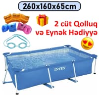Karkaslı hovuz Intex 260x160x65 sm, 2282 l — şəkil 1