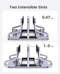 Noutbuk stendi Ugreen Dual Slot LP258 — şəkil 7