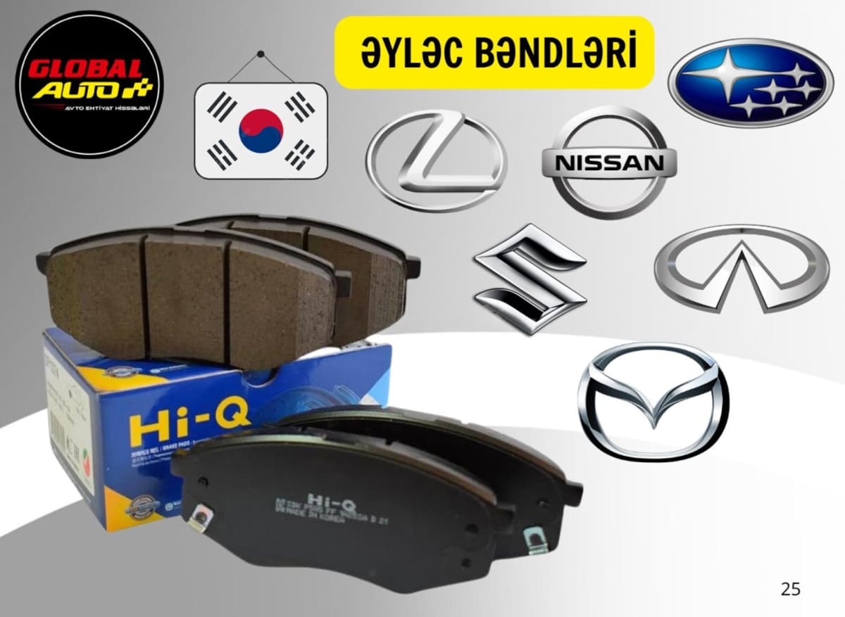 Əyləc bəndi Mitsubishi modelləri üçün